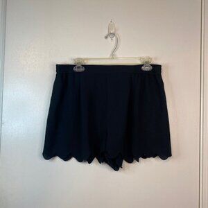 LA Hearts Ruffle black lightweight shorts